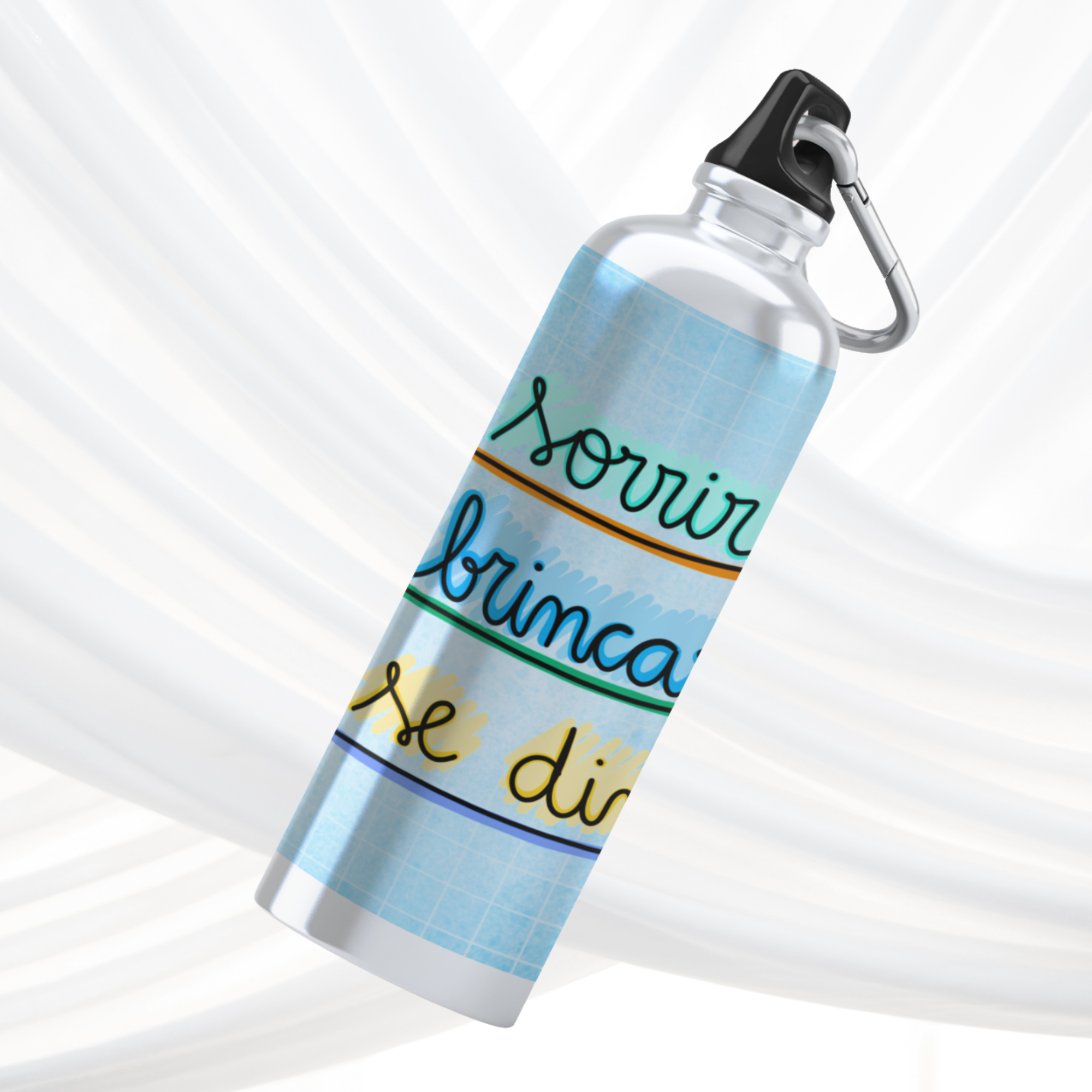 Garrafa Personalizada – "Sorrir, Brincar, Se Divertir"