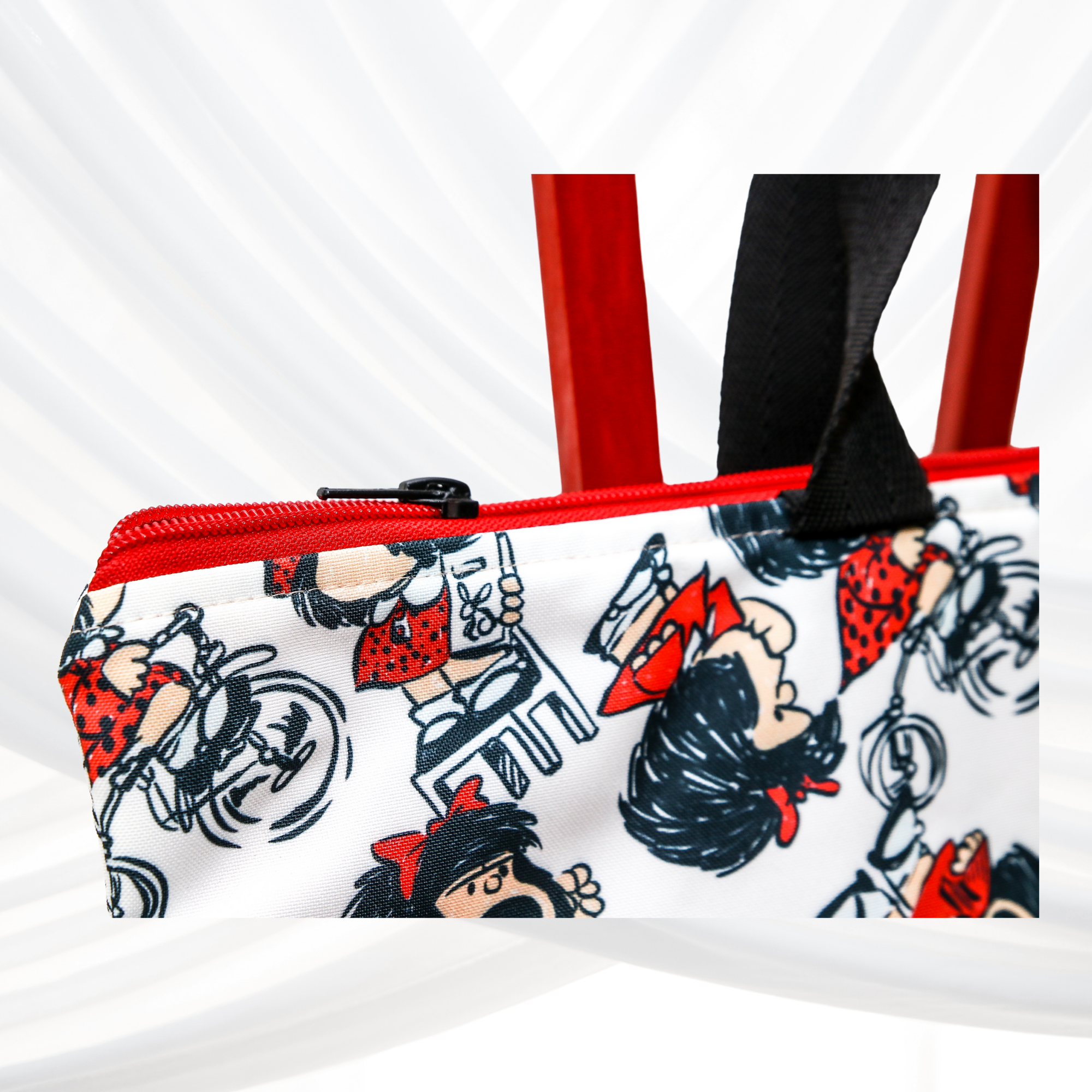 Saco de Praia "Mafalda" com interior plastificado