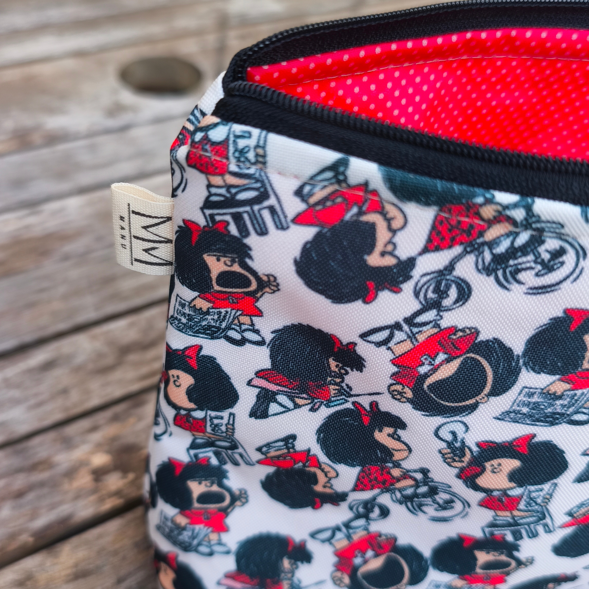 Saco de Praia "Mafalda" com interior plastificado