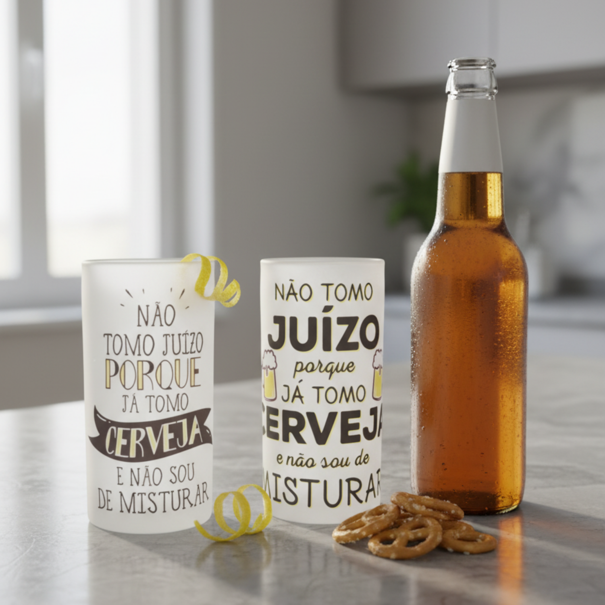 Caneca de Cerveja Personalizada com Frase Divertida