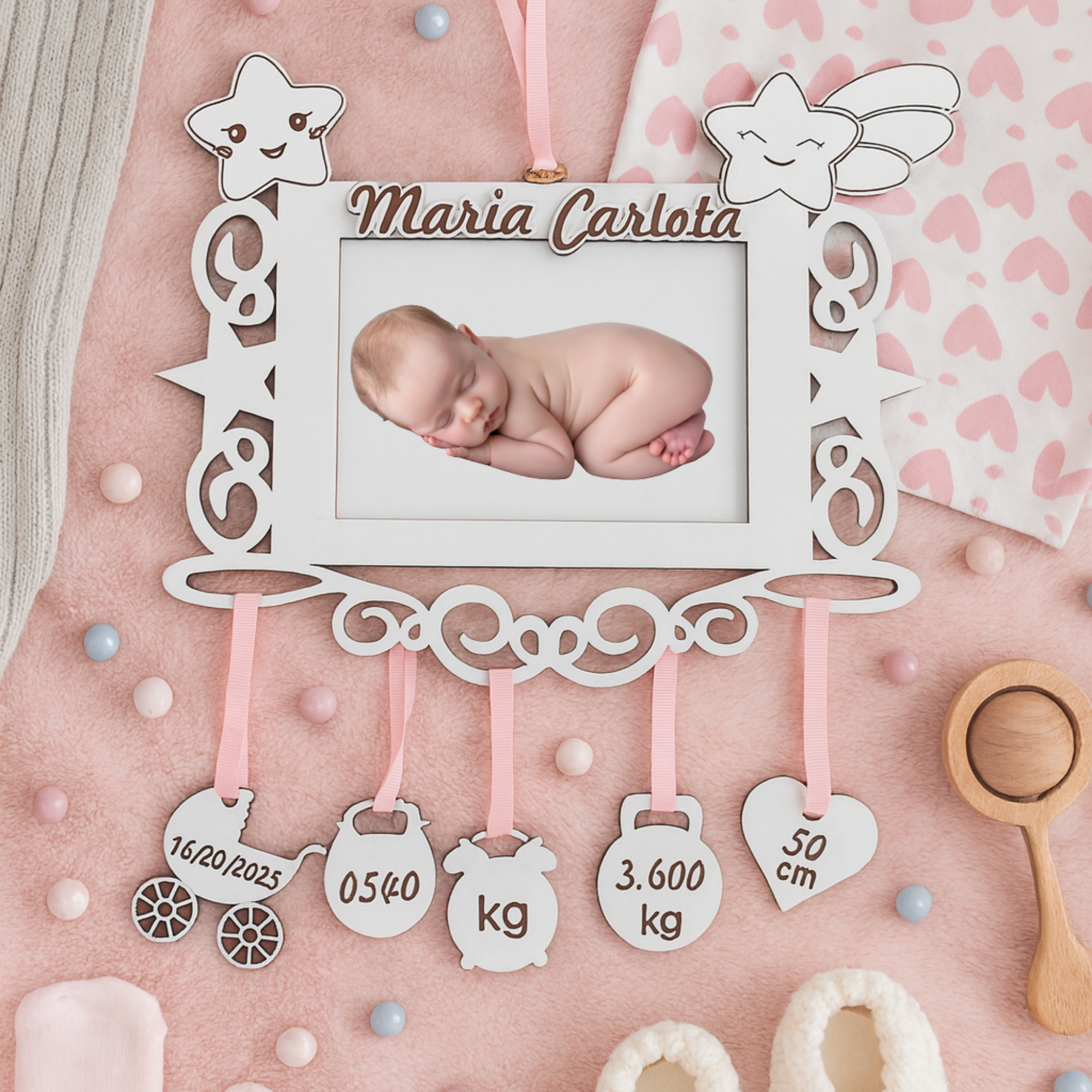 ✨ Moldura Personalizada de Nascimento  ✨