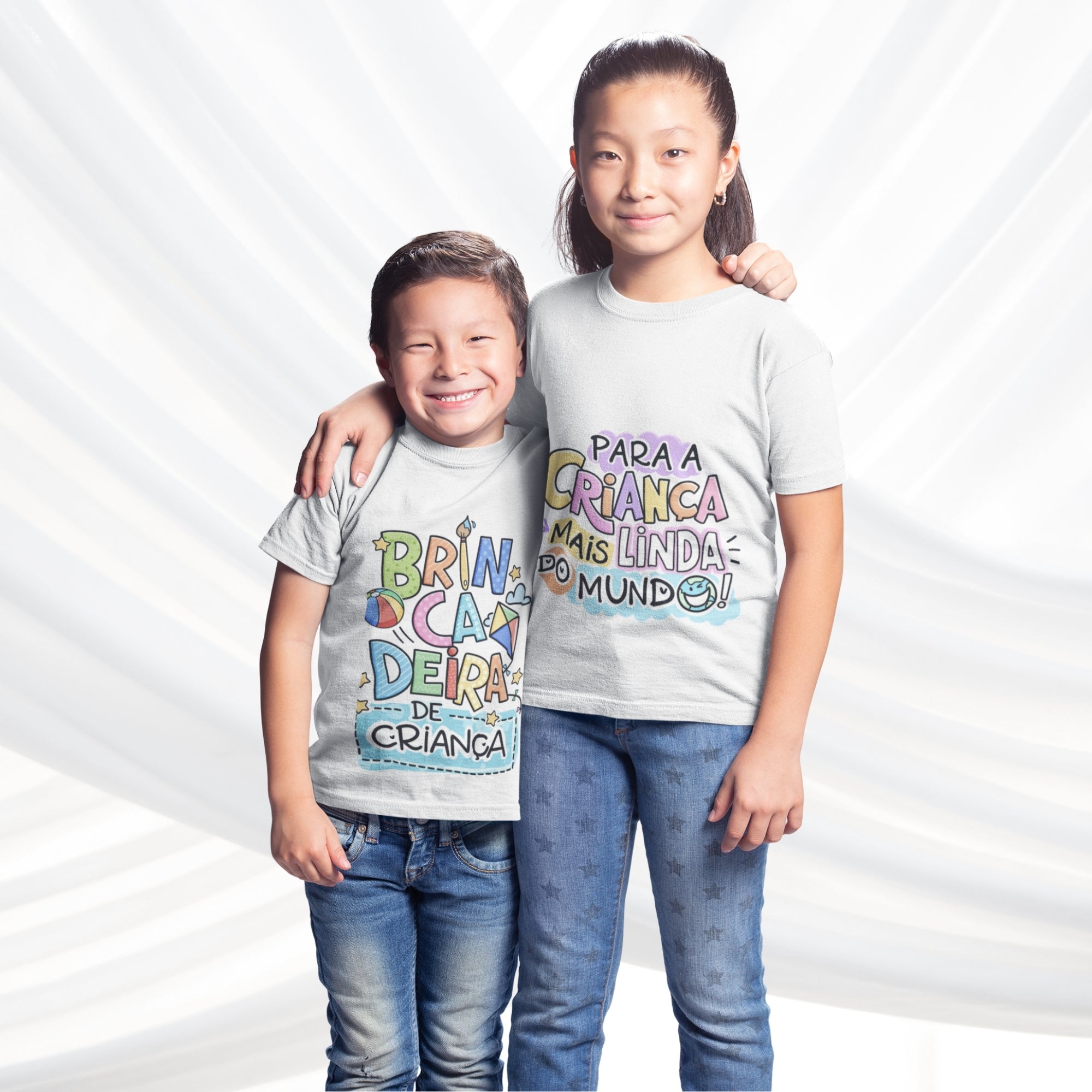 👕 T-shirts Infantis Personalizadas – Edição Especial Dia da Criança 👧👦