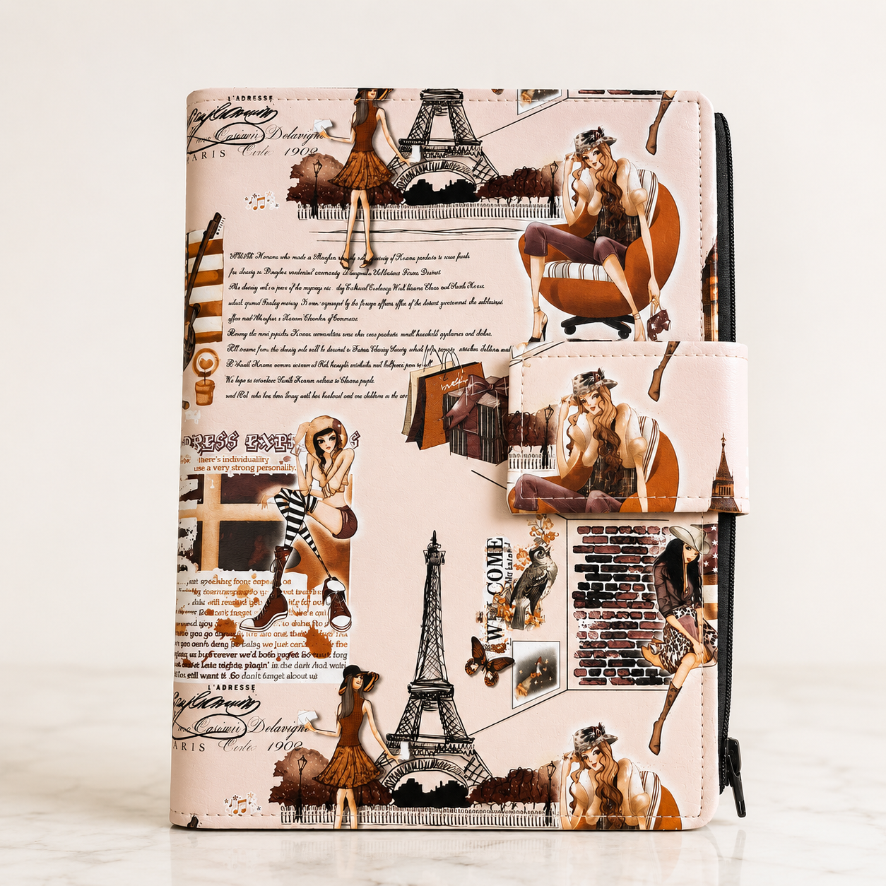 Capa de Agenda Paris | Organização com Estilo