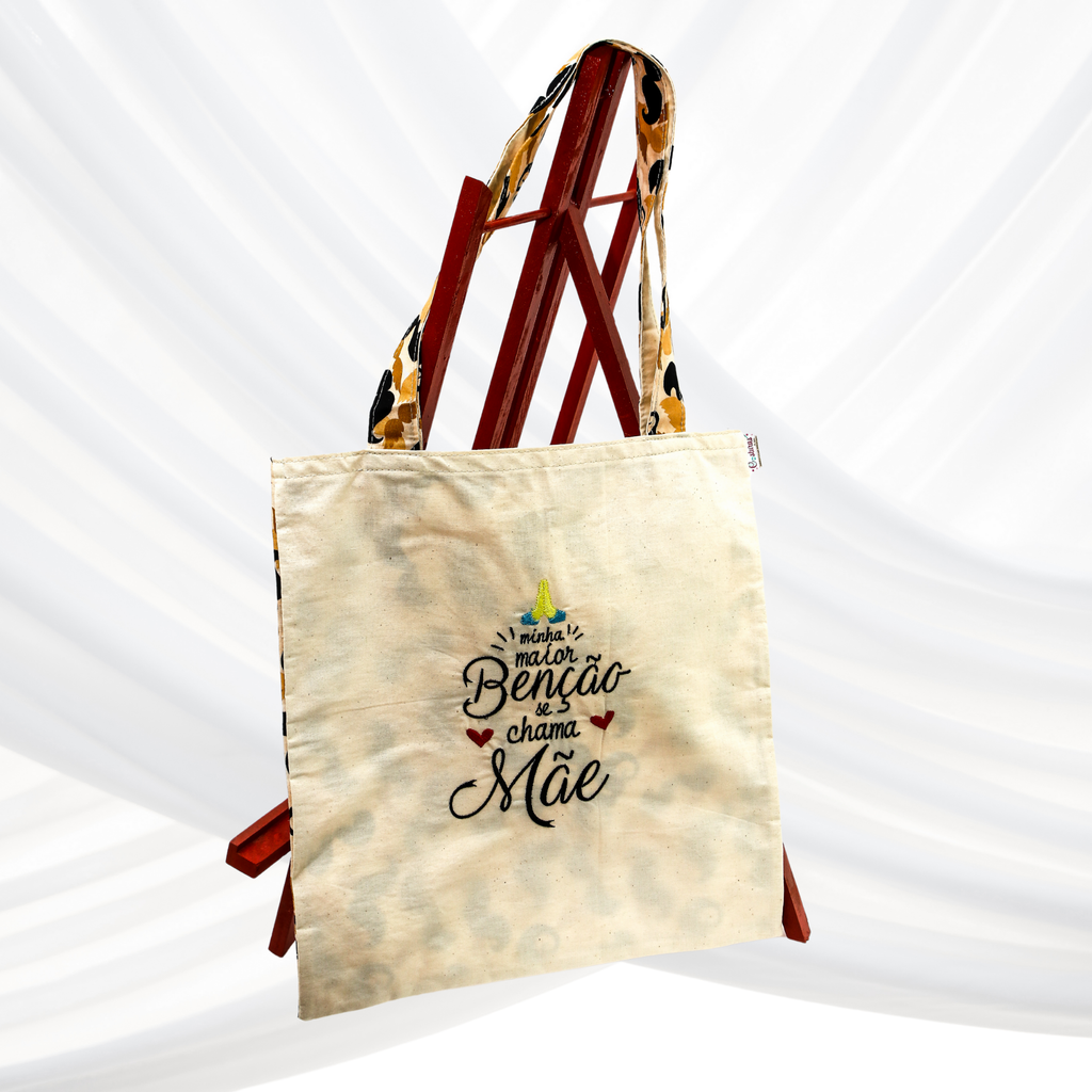 💖 Kit Necessaire + Ecobag "Minha maior bênção se chama Mãe" 💖