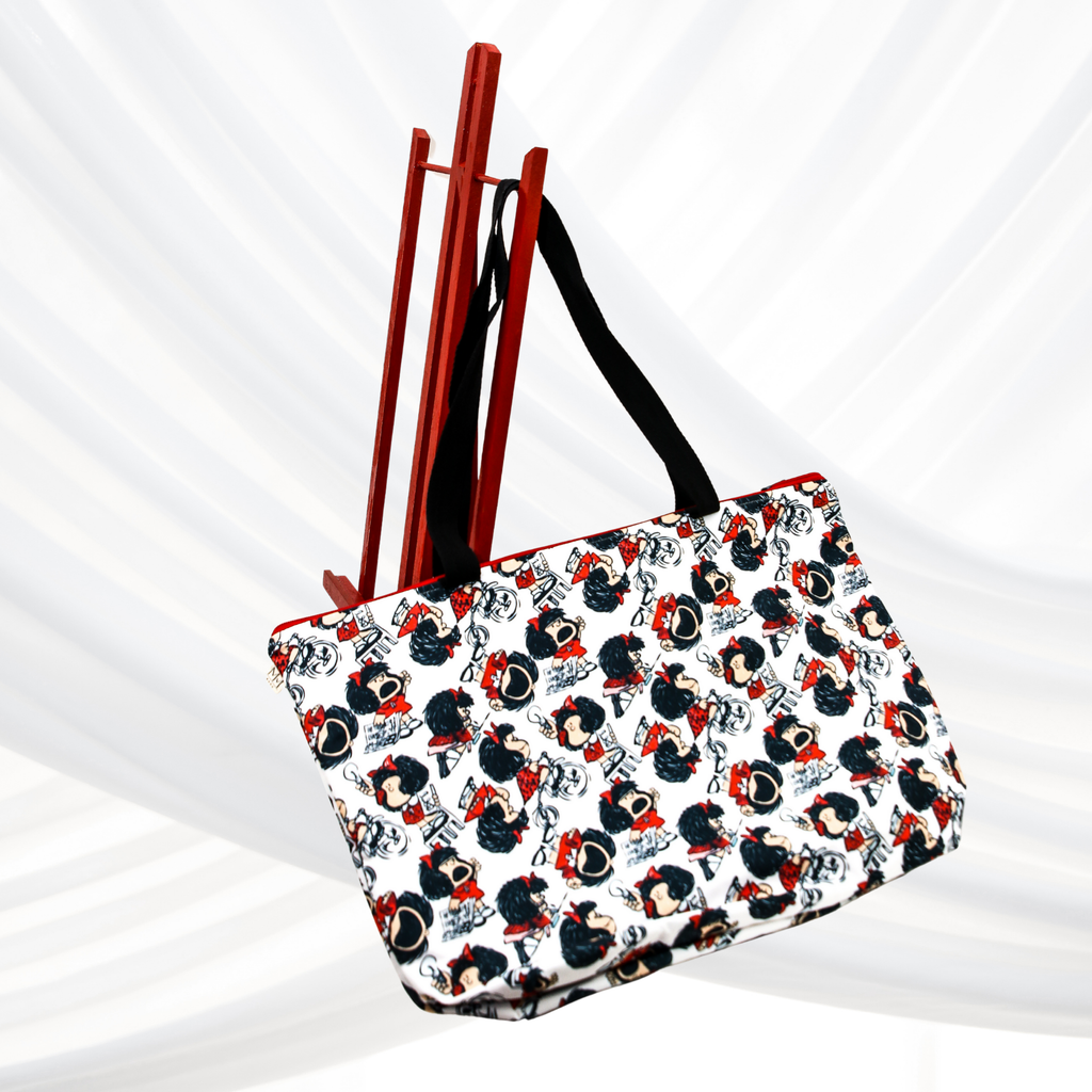 Saco de Praia "Mafalda" com interior plastificado