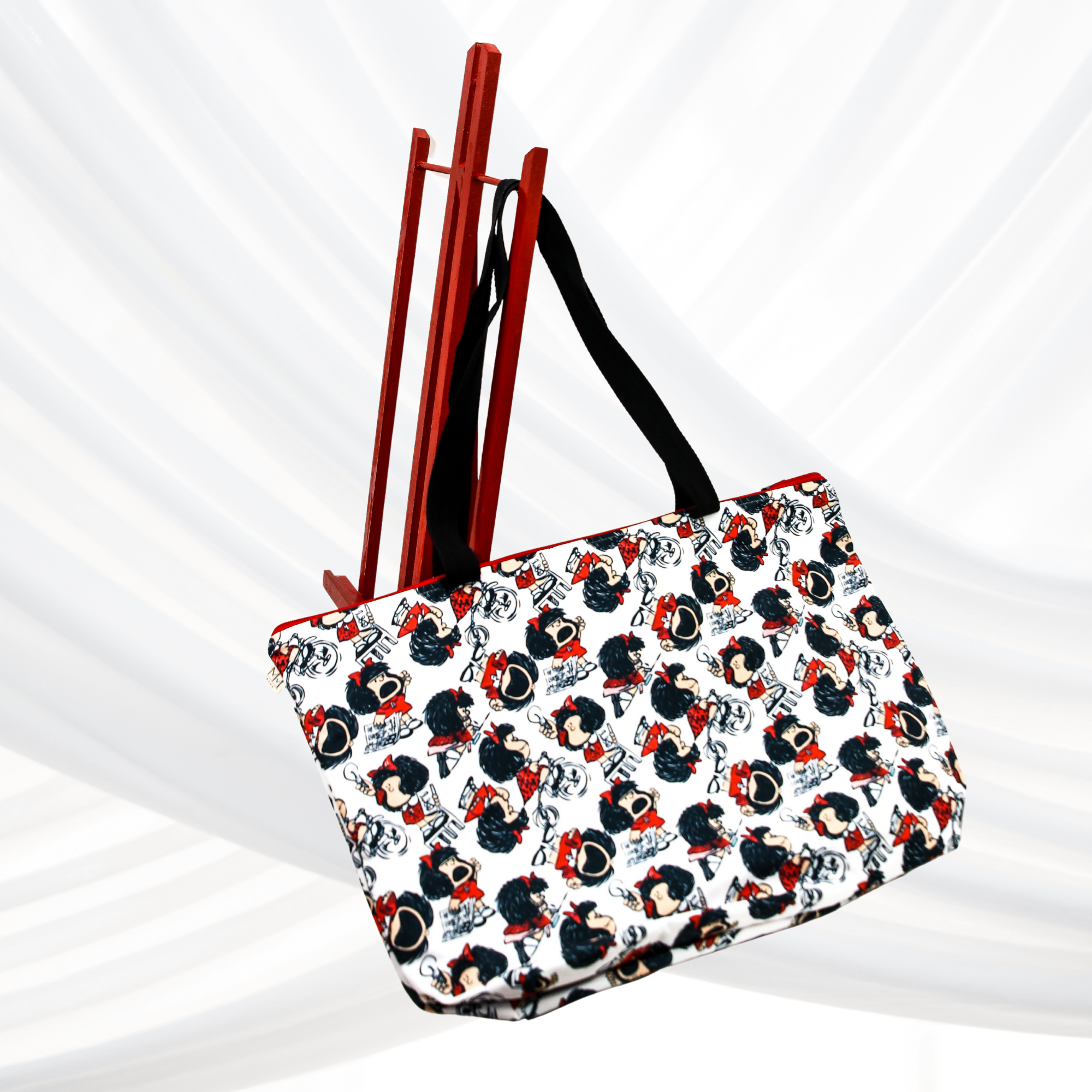 Saco de Praia "Mafalda" com interior plastificado