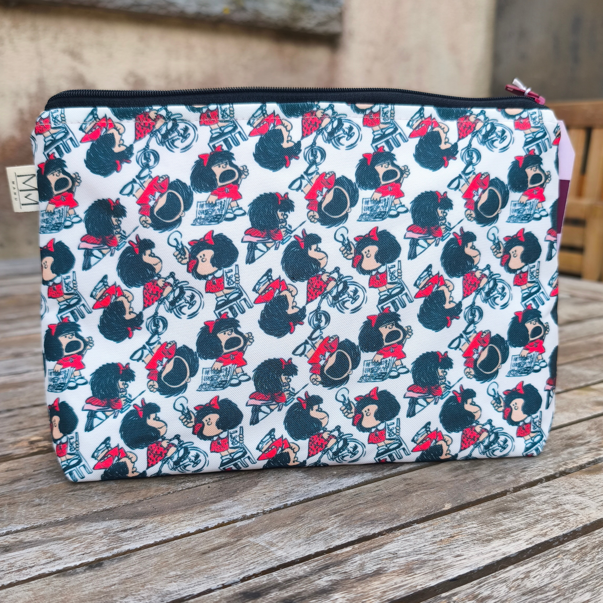 Saco de Praia "Mafalda" com interior plastificado