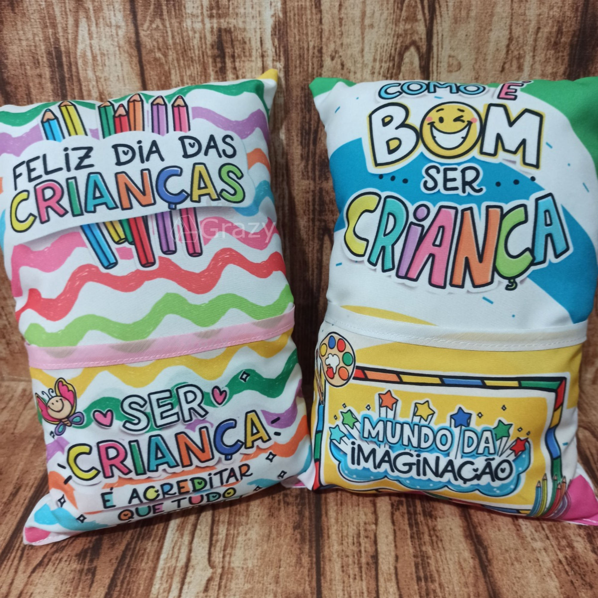 🎉 Almofadas Dia da Criança – Um Miminho Cheio de Cor e Magia! 🧸💖
