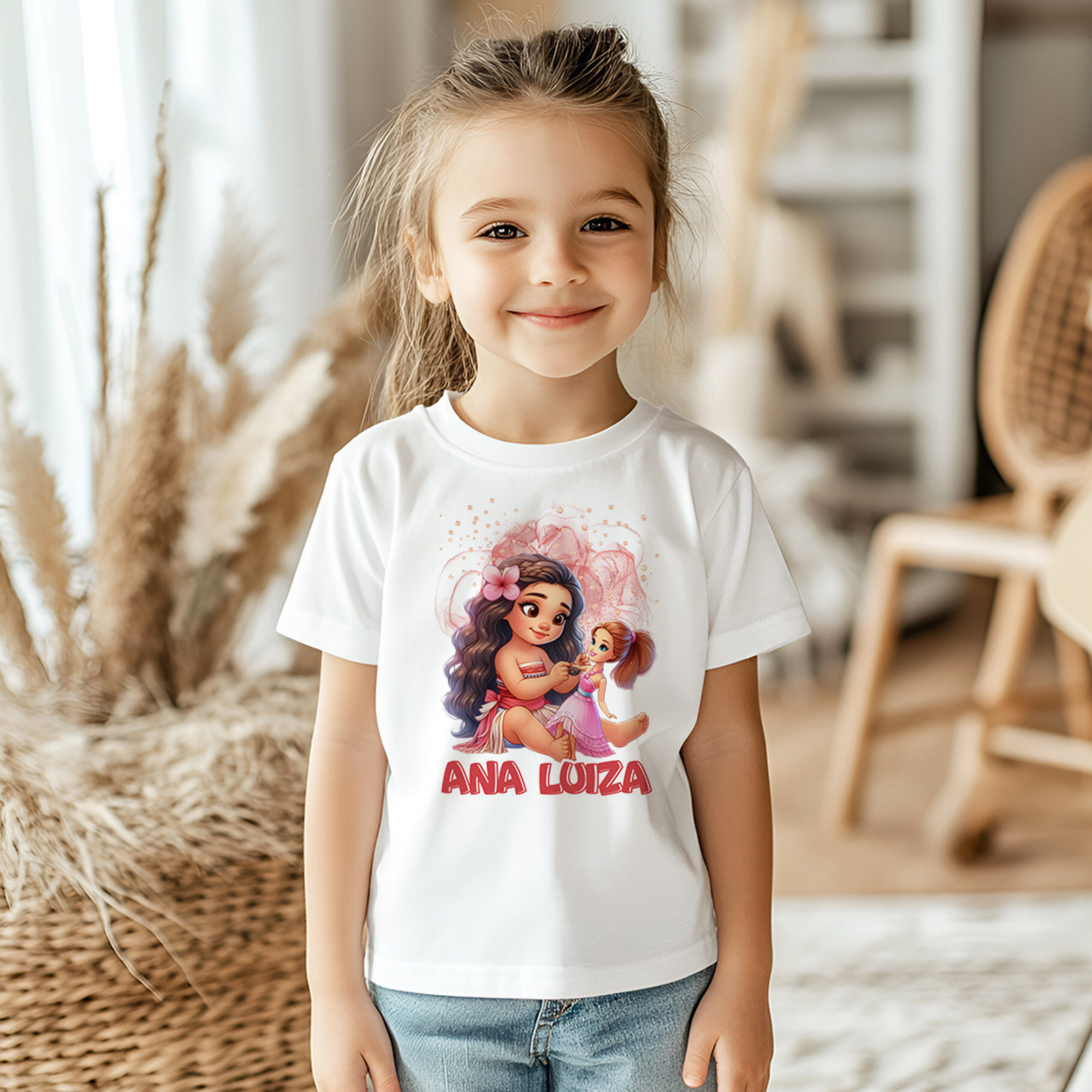 T-shirt Infantil Personalizada 🌺