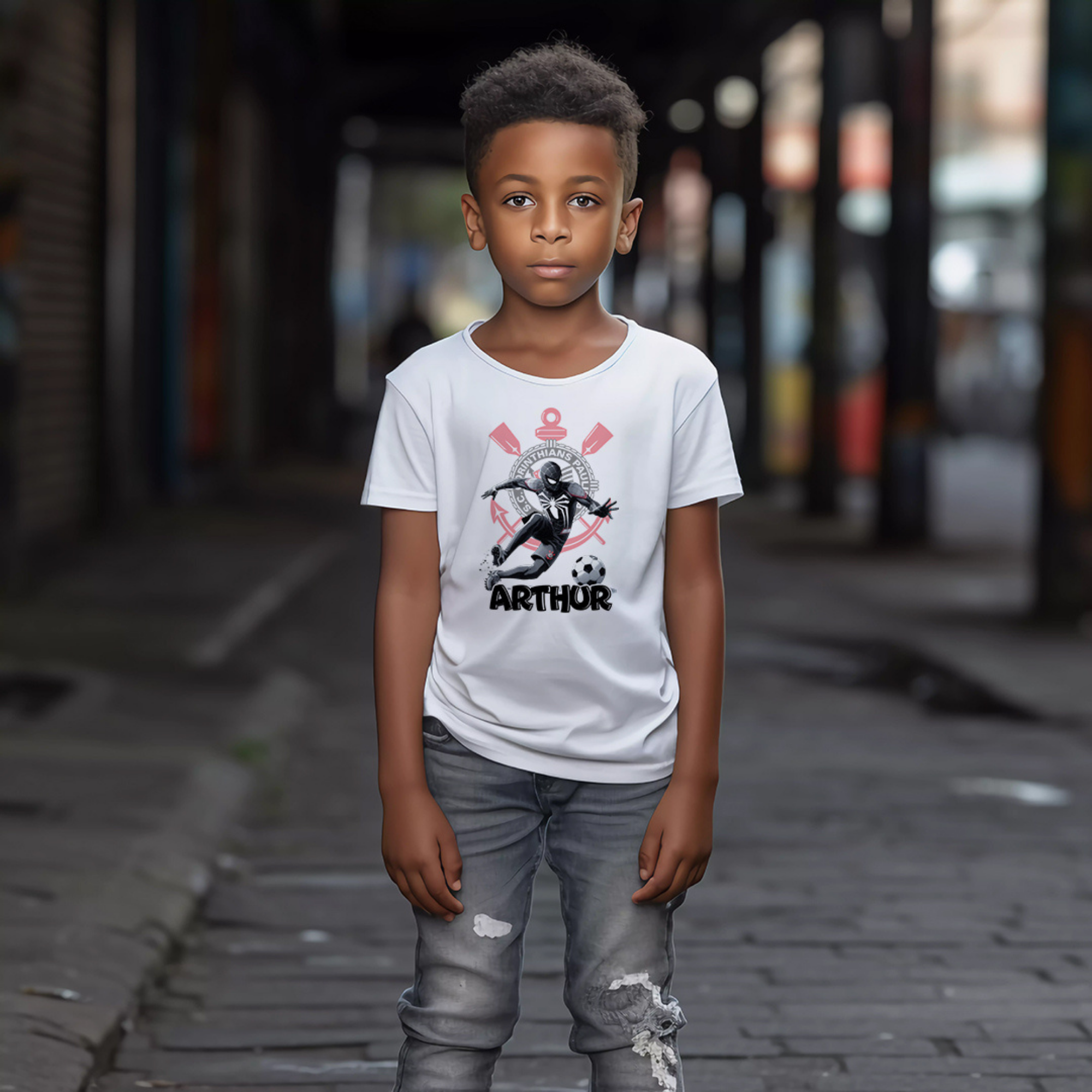 T-shirt Infantil Personalizada 🕷️🕸️