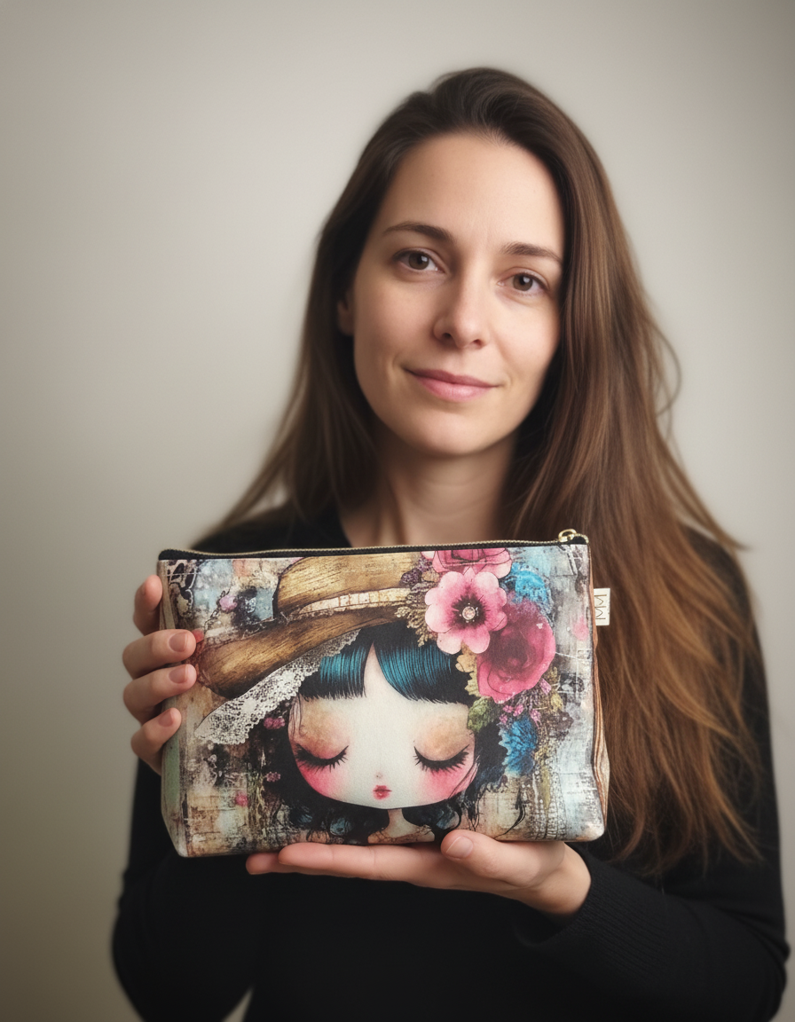 Necessaire Artística | Boneca Floral